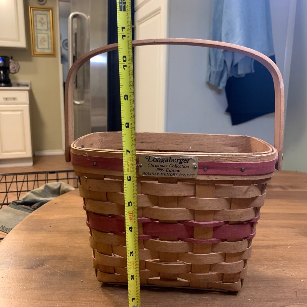 1989 EDITION - Longaberger Christmas Holiday Memory Basket - Picture 8 of 11